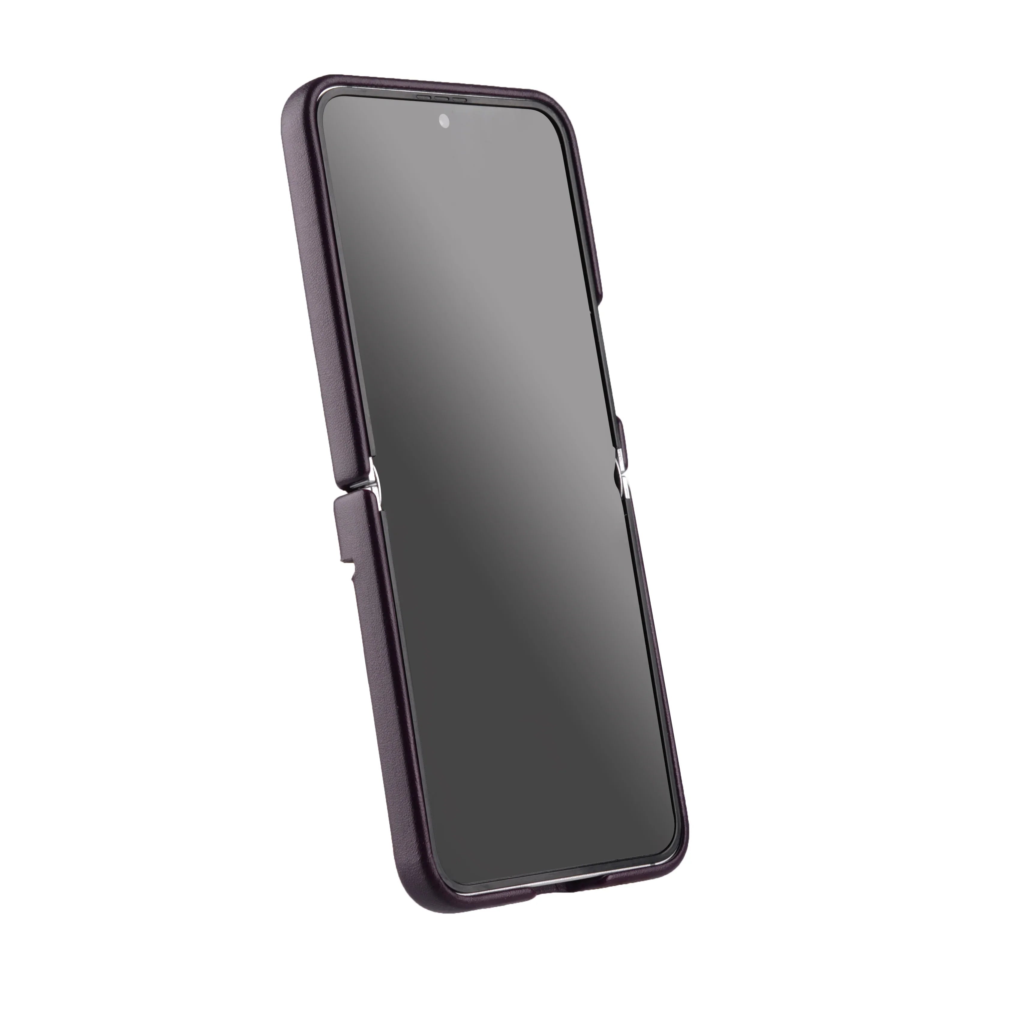 Melkco Galaxy Z Flip6 Origin Series PU Leather Regal Snap Cover - Dark Purple - Tashqila Melkco Galaxy Z Flip6 Origin Series PU Leather Regal Snap Cover - Dark Purple - Tashqila